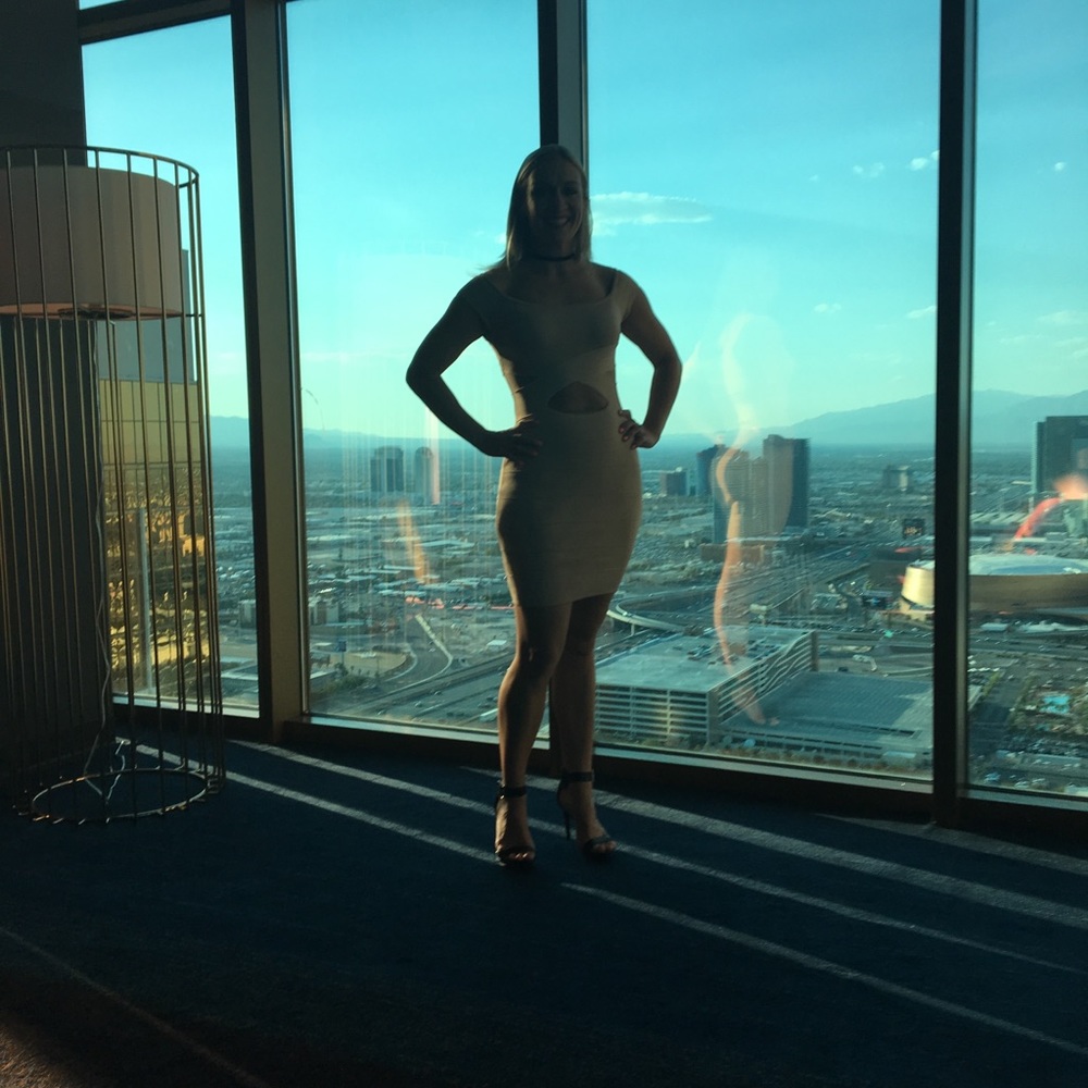 Body-con bandage dress BeBe Kardashian (Vegas!)